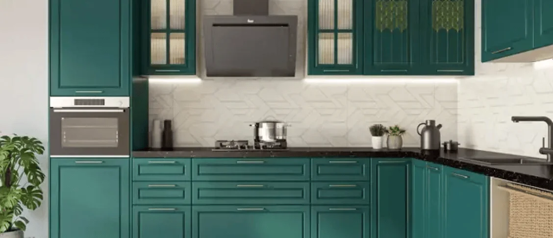 modern kitchen design ideas: L-shaped kitchen