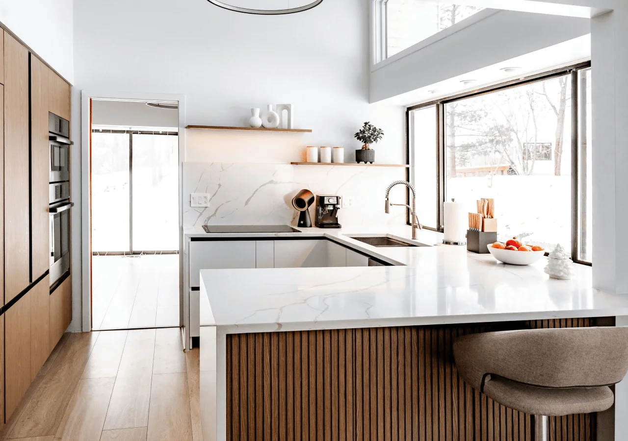 Layered Minimalist Modern Kitchen