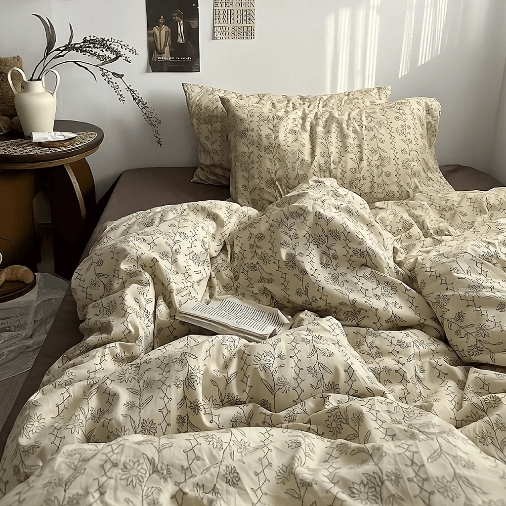 use soft stripes checks or tiny florals in textiles light academia decor