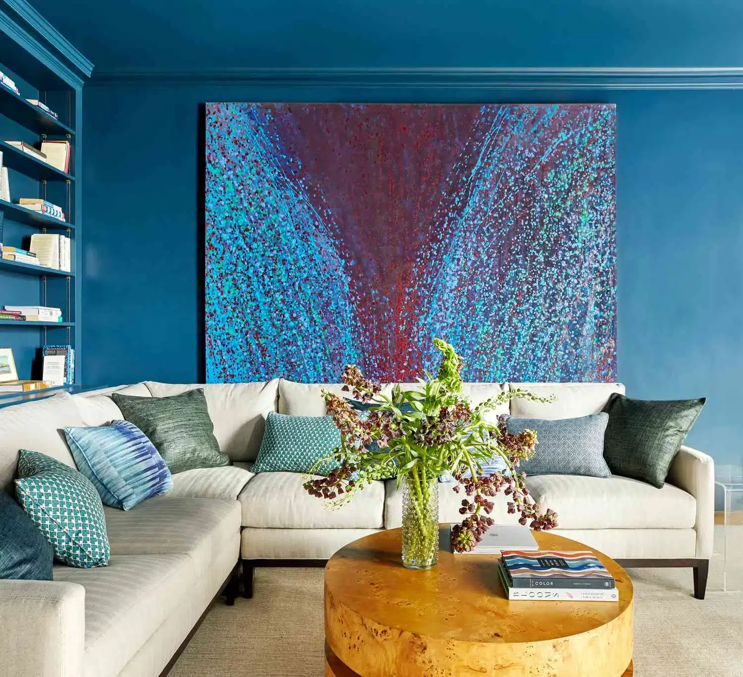 Living room for Bold Colour Enthusiasts