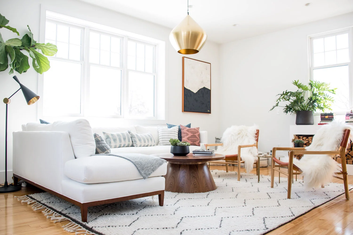 Living room Reflecting The Cozy Eclectic personality