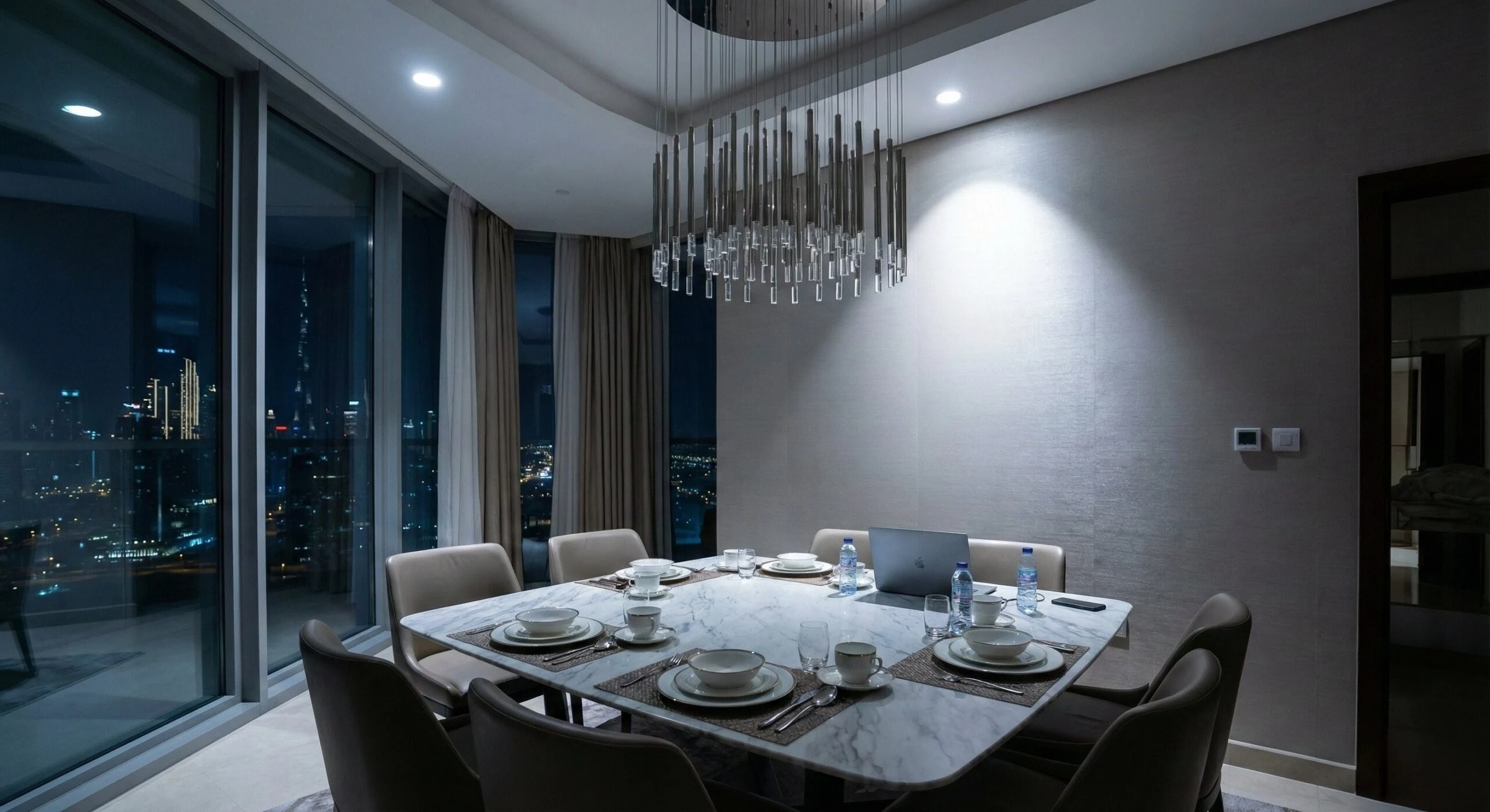 luxury dining table with neutral lightning Why Does My Home Look Weird