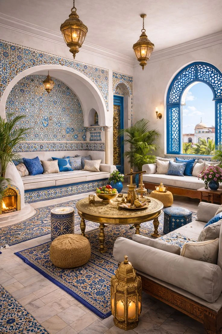 modern arabic fusion majlis design Ideas