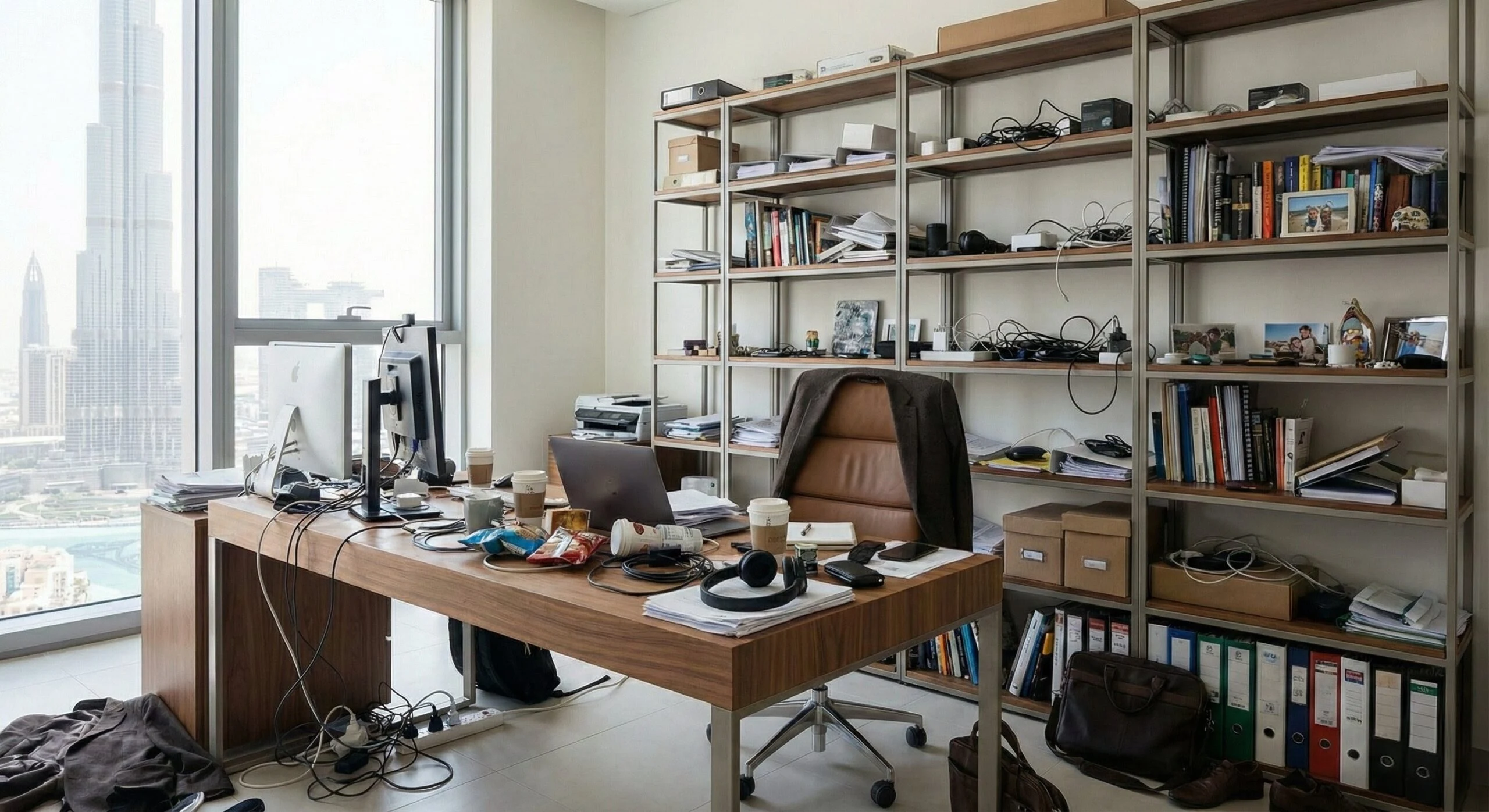 messy office Why Does My Home Look Weird