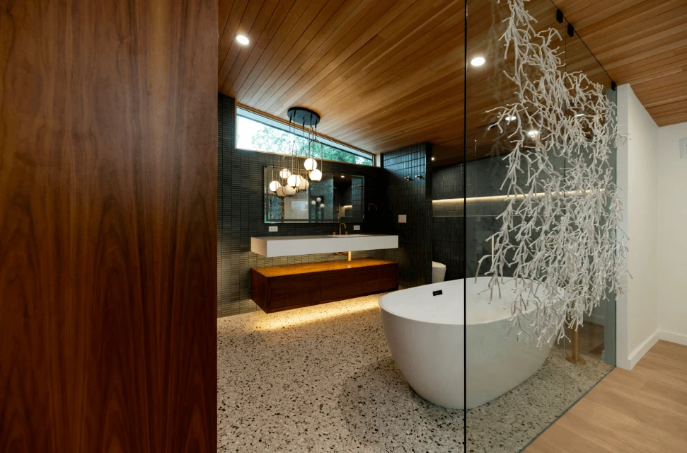 Mid Century Bathroom Design Idea