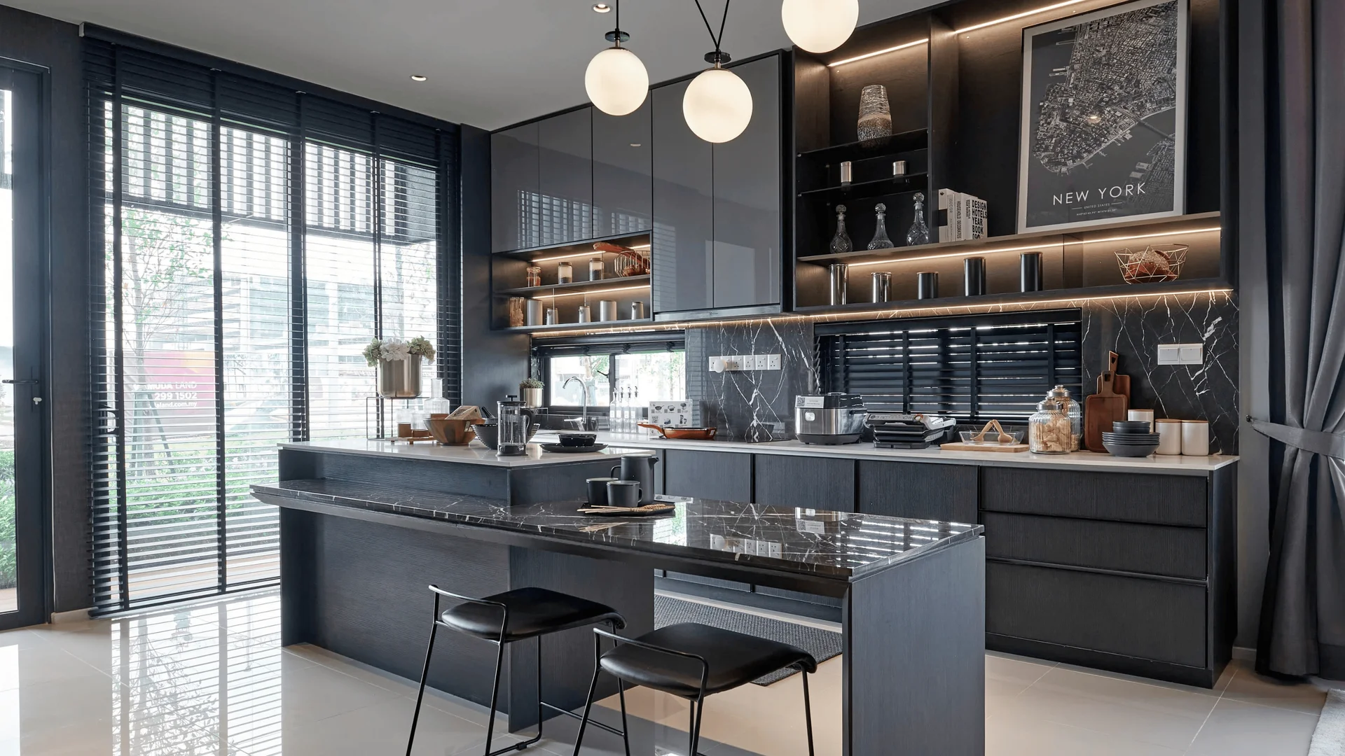 Industrial style minimalist kitchen