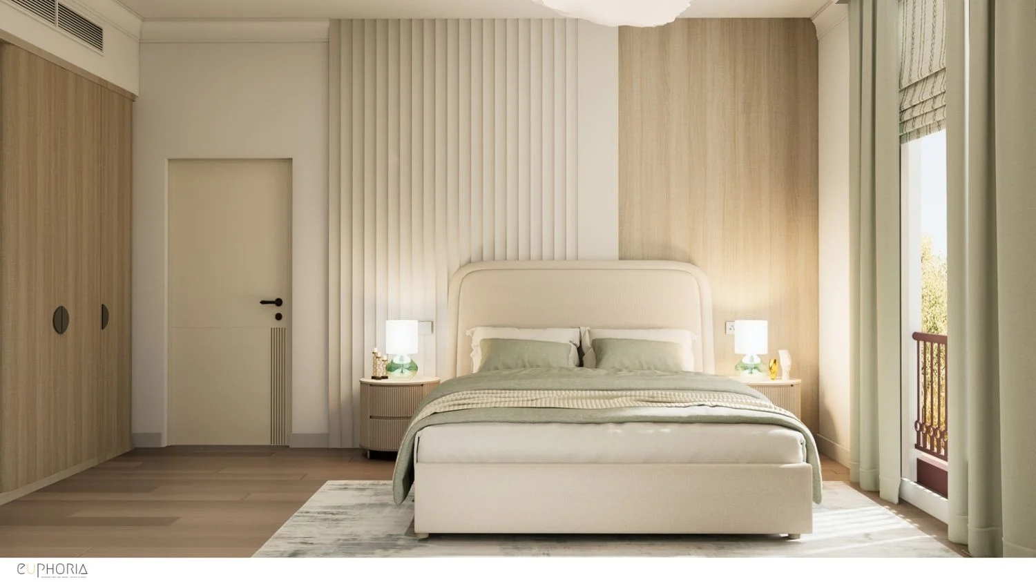 Luxury bedroom interior design Dubai