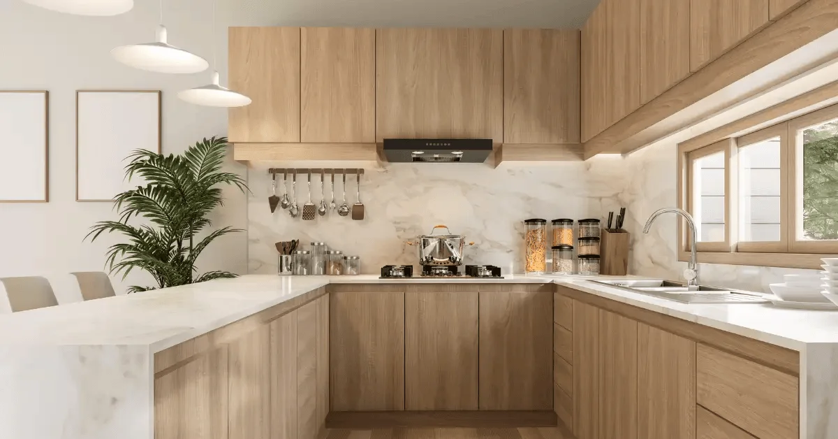Modern Rustic U-Shaped Sanctuary kitchen design