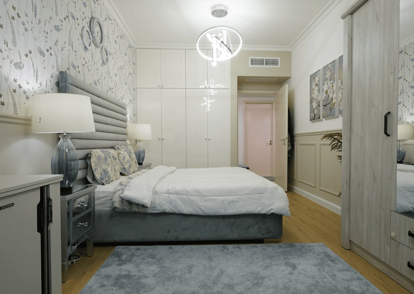 use mirrored panels selectively modern wardrobe design