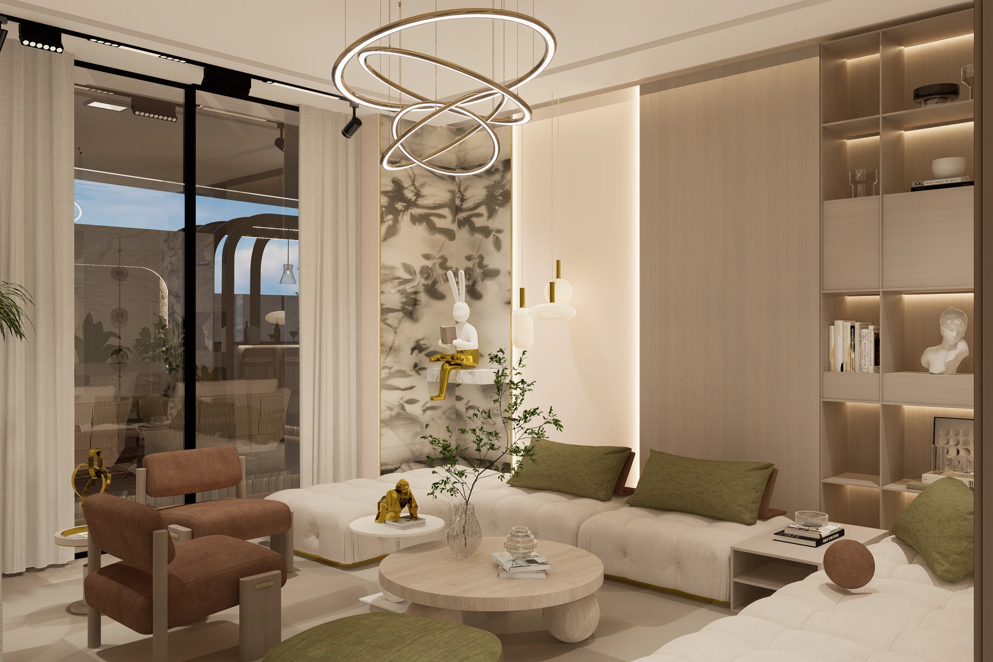 Penthouse beachfront view Dubai