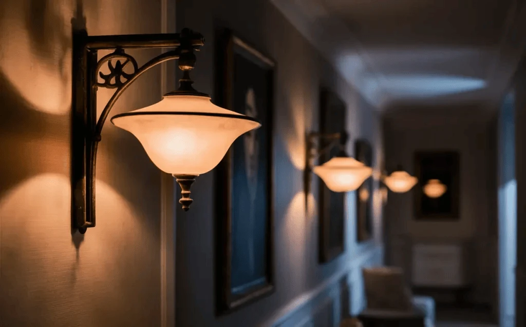 Warm glowing sconces Trendy wall lights brighten your home