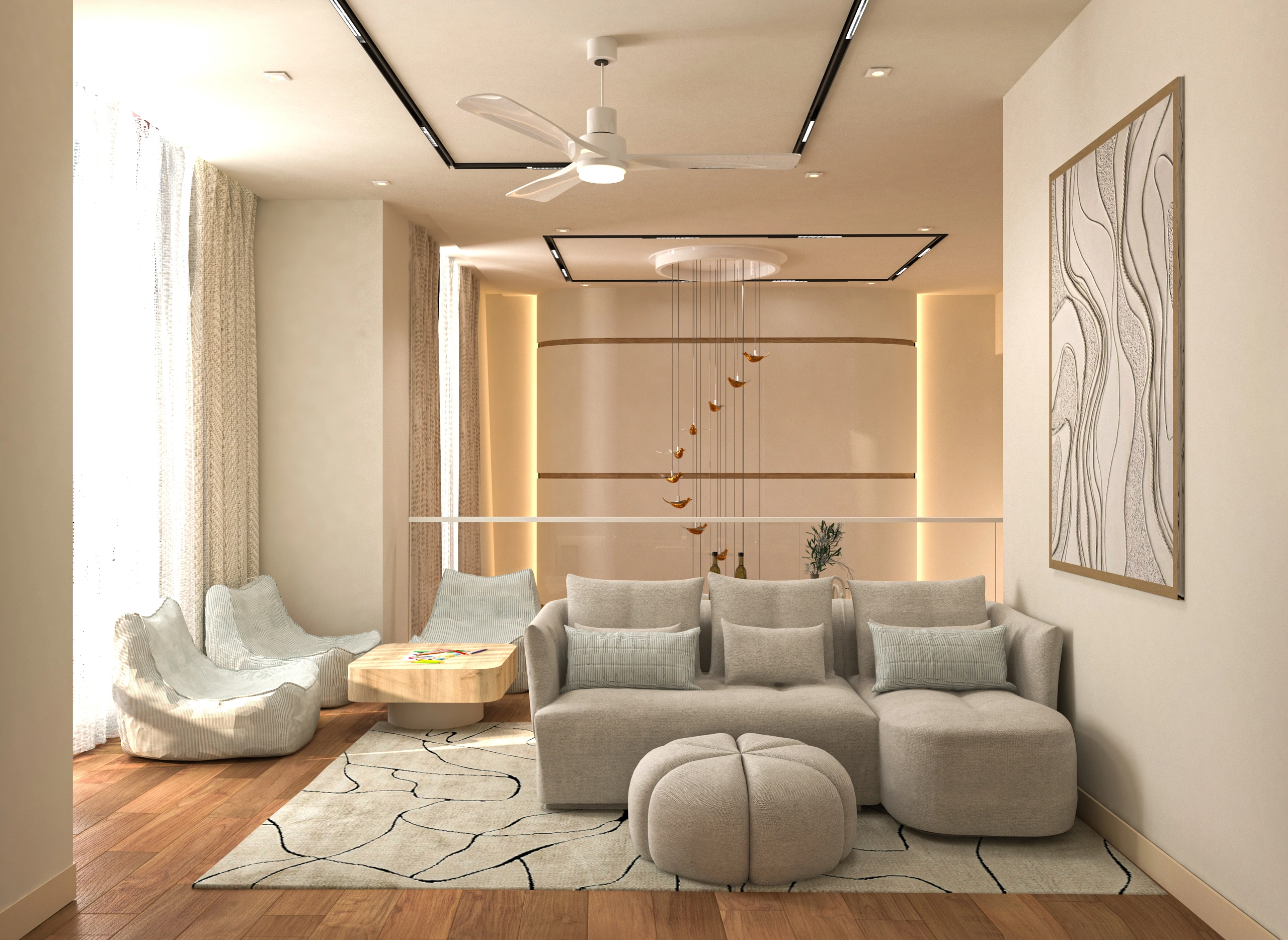 Penthouse media wall Dubai