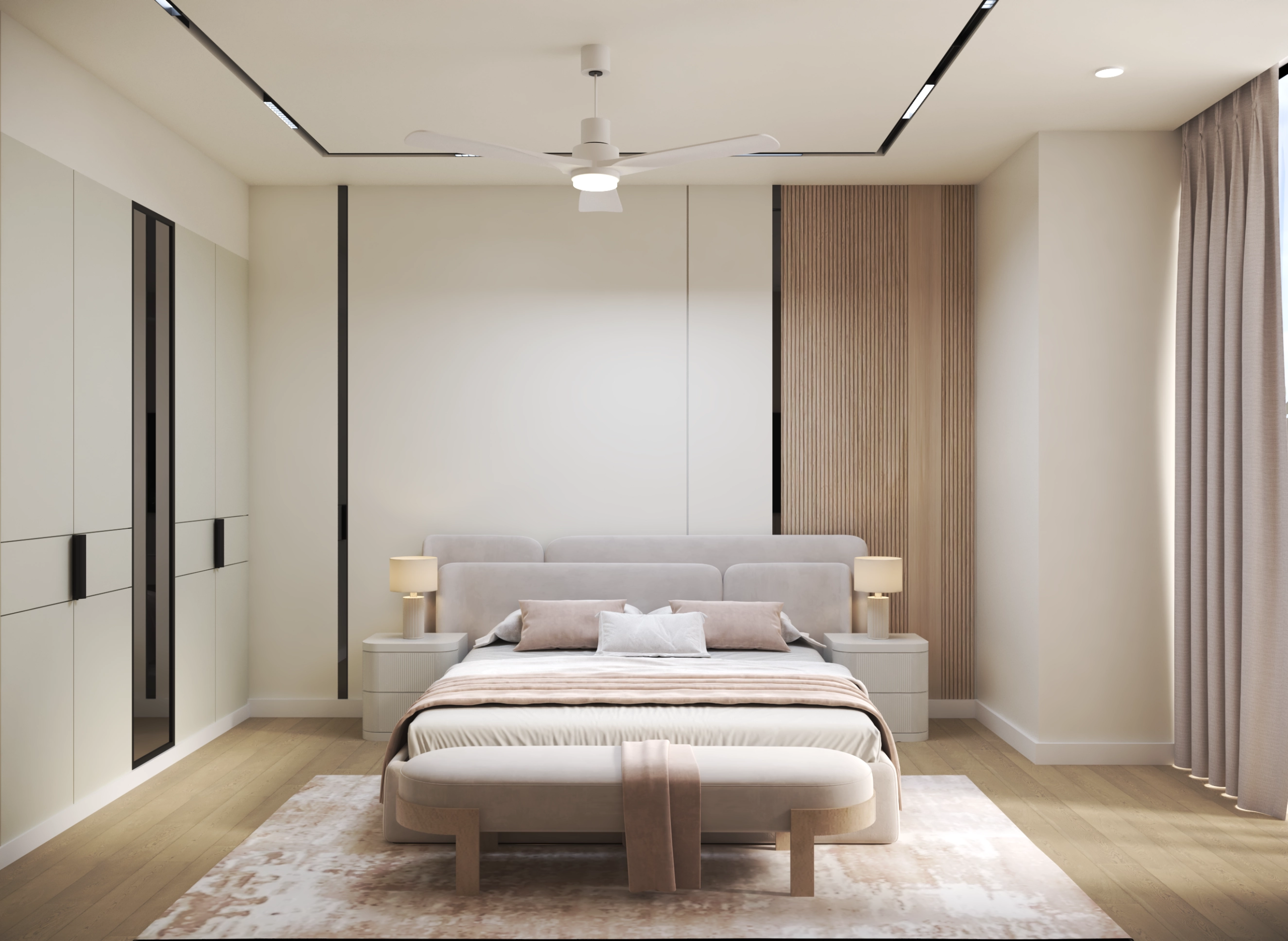 Luxury bedroom interior design Dubai