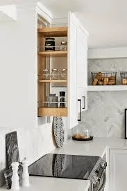 pull out storage for clean kitchen
