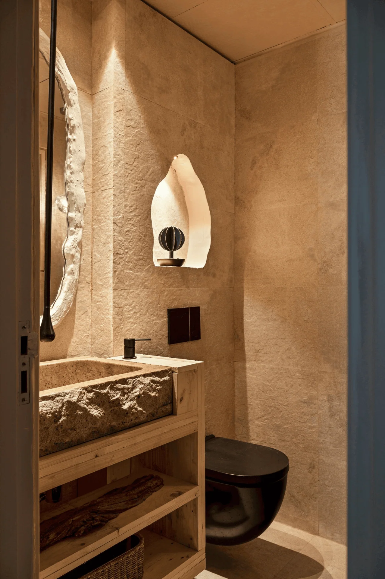 Raw Stucco Walls Tuscan style interiors