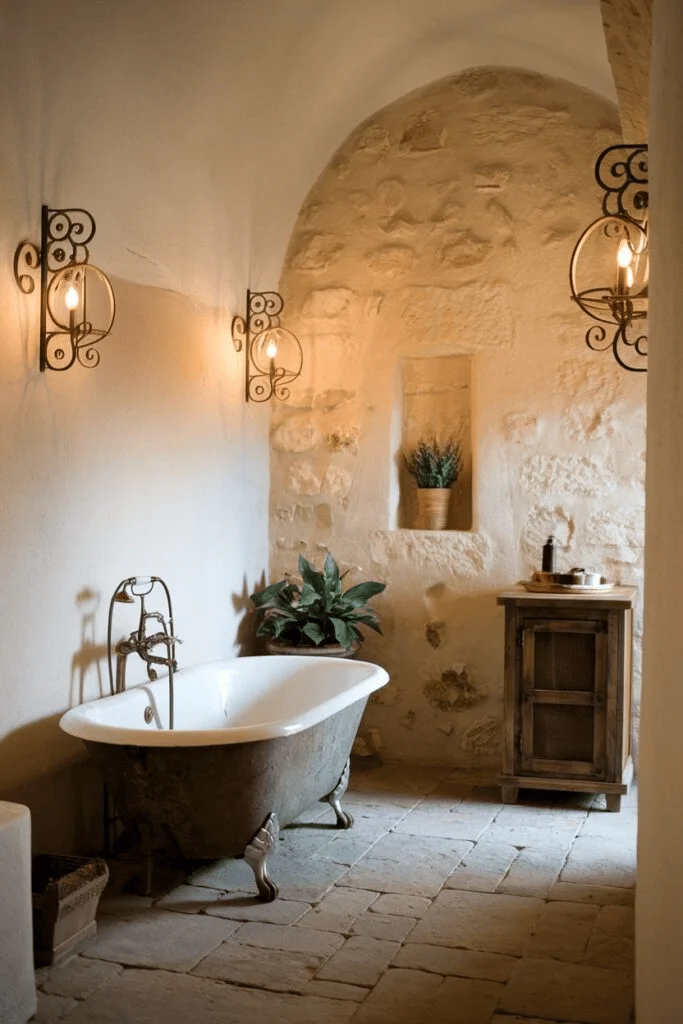 Recessed Alcoves Tuscan bathrooms
