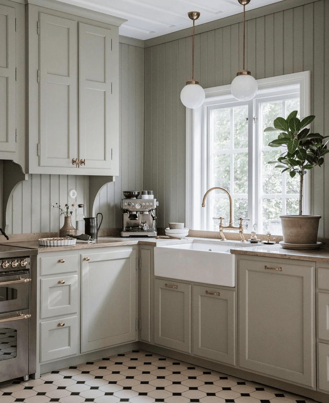 use sage beadboard when farmhouse decor is doing too much