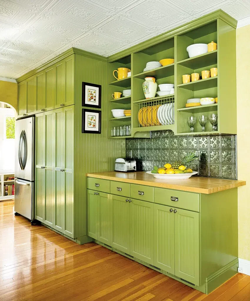 use butter yellow when sage and cream feel too predictable