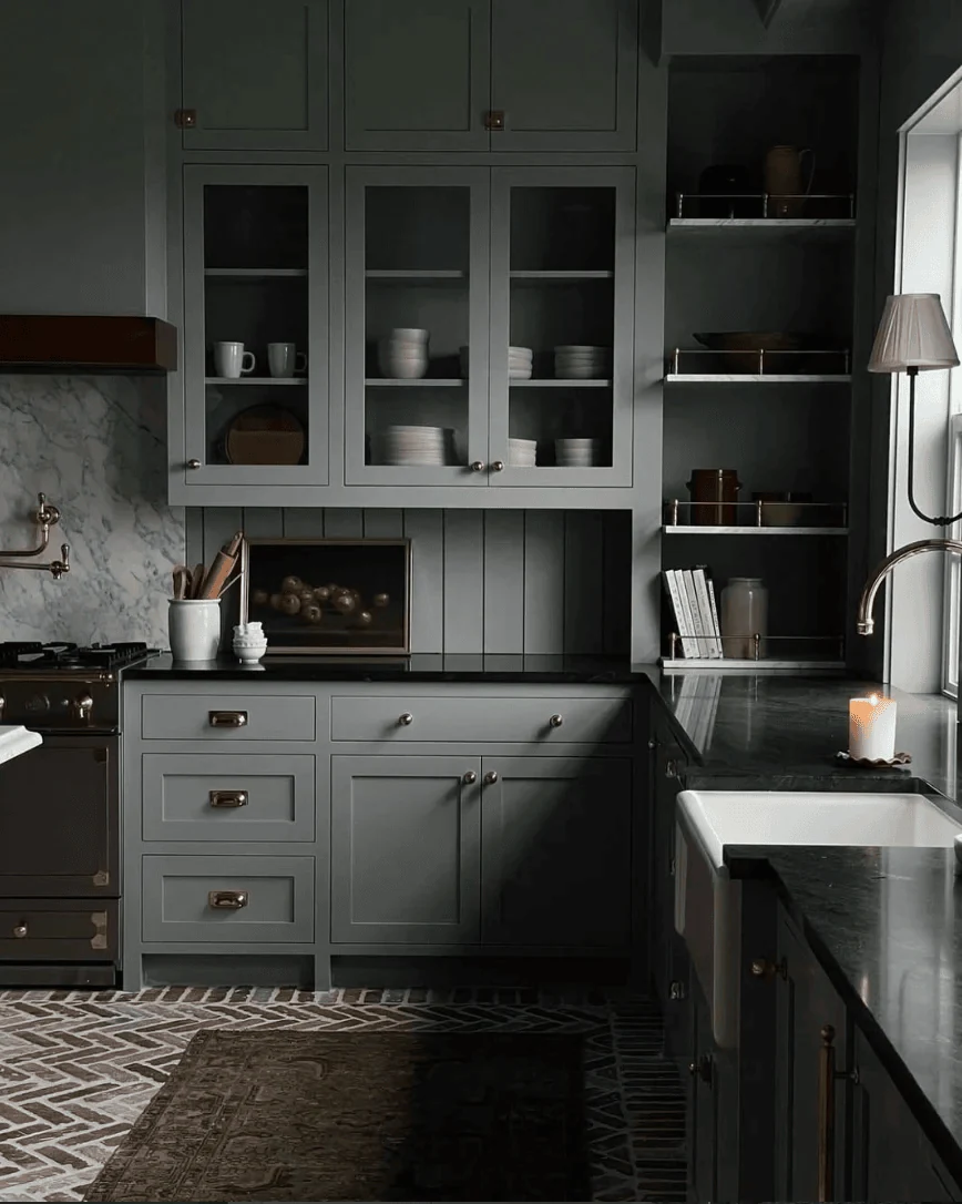 use charcoal soapstone when pale sage looks washed out