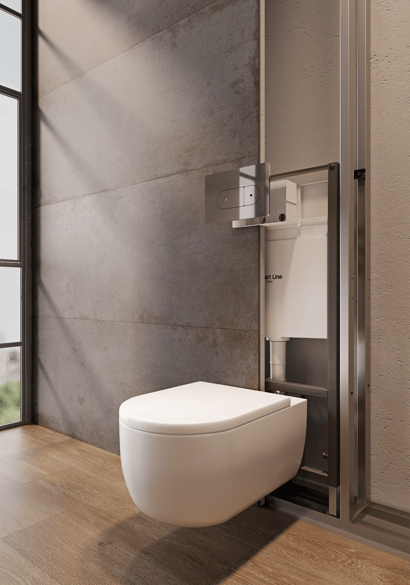 small-bathroom-wall-mounted-toilet-visible-floor