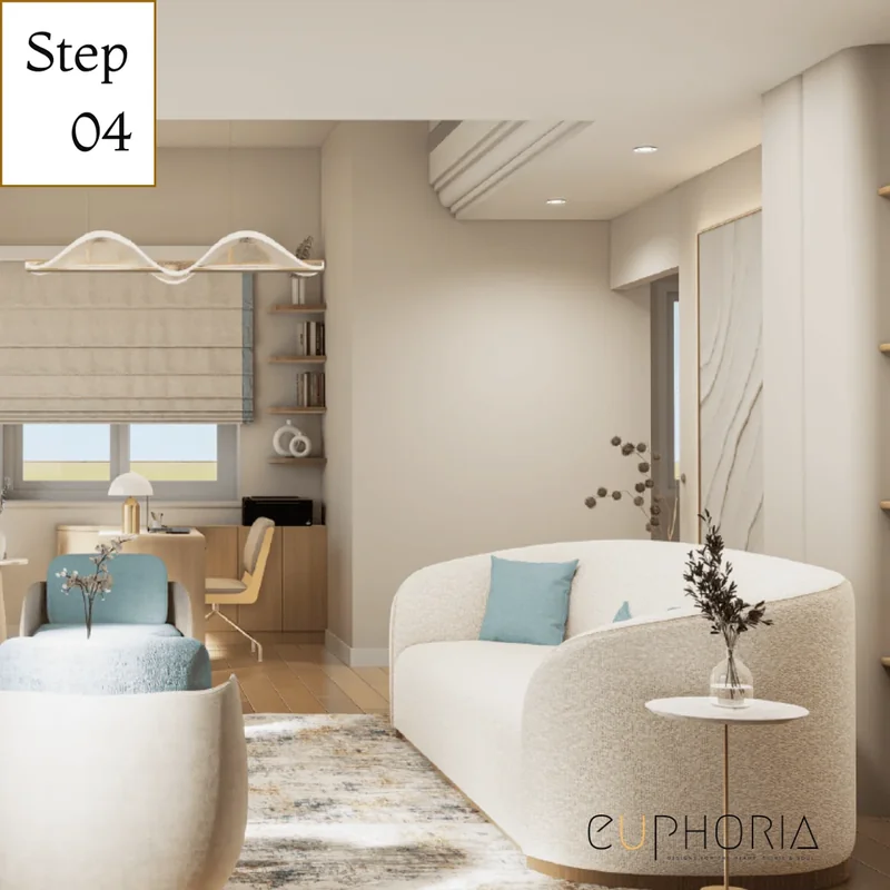 3d Visualisation of your space before execution villa interior design company in dubai