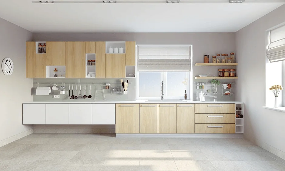 Straight-Line (Single-Wall) Modern Kitchen