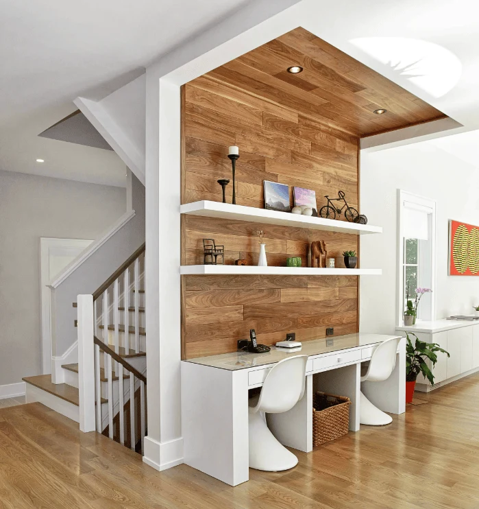 Style Open Shelves With Minimal Decor office design interior