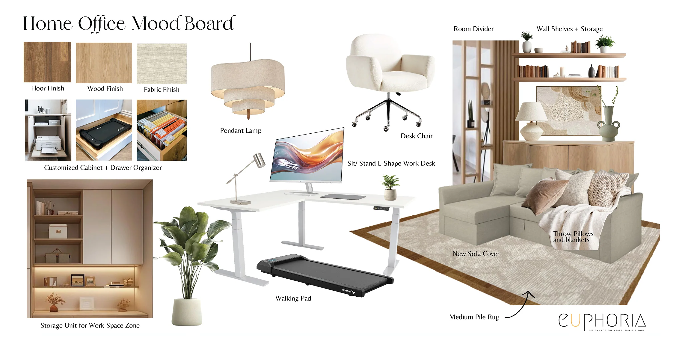 the legal pad home office moodboard