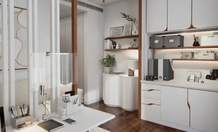 the legal pad home office shelves