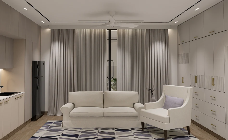 Premium quality bedroom interior design by Euphoria interior design company