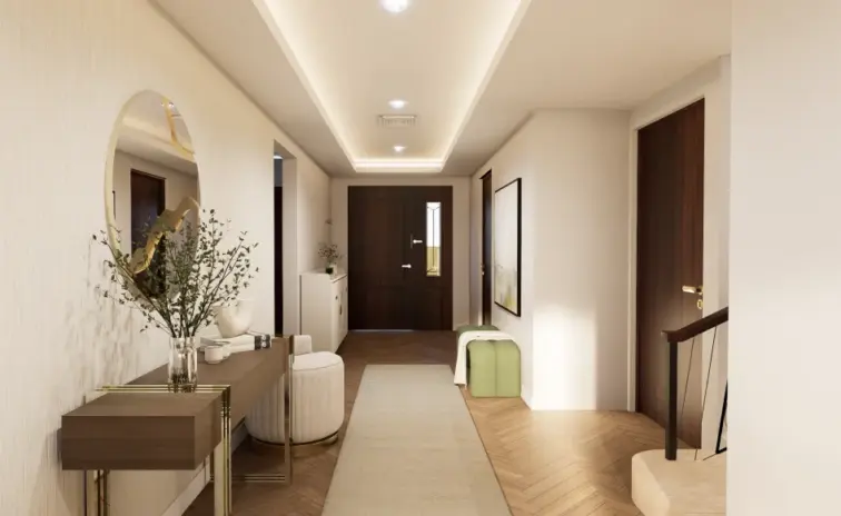 the primary living stair area