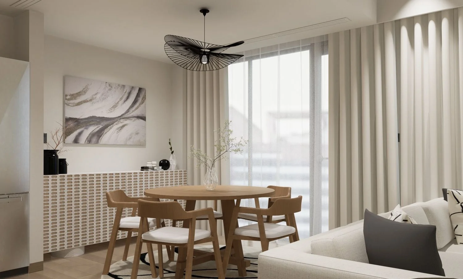 townhouse living room interior design service in dubai