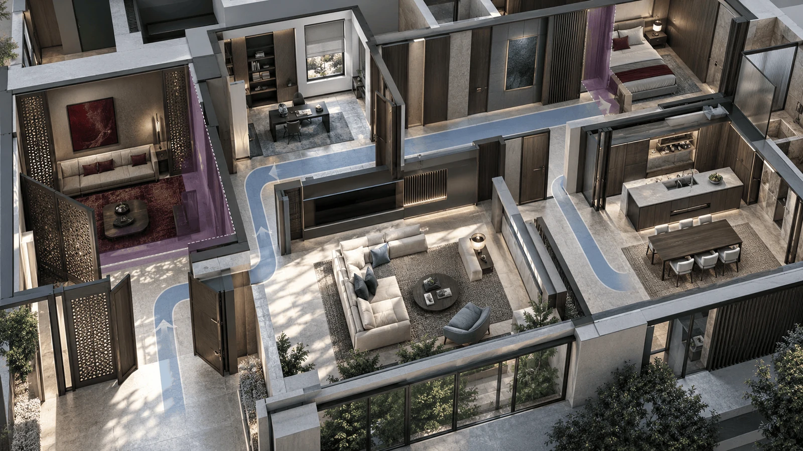 step describe how you want the villa to feel and work