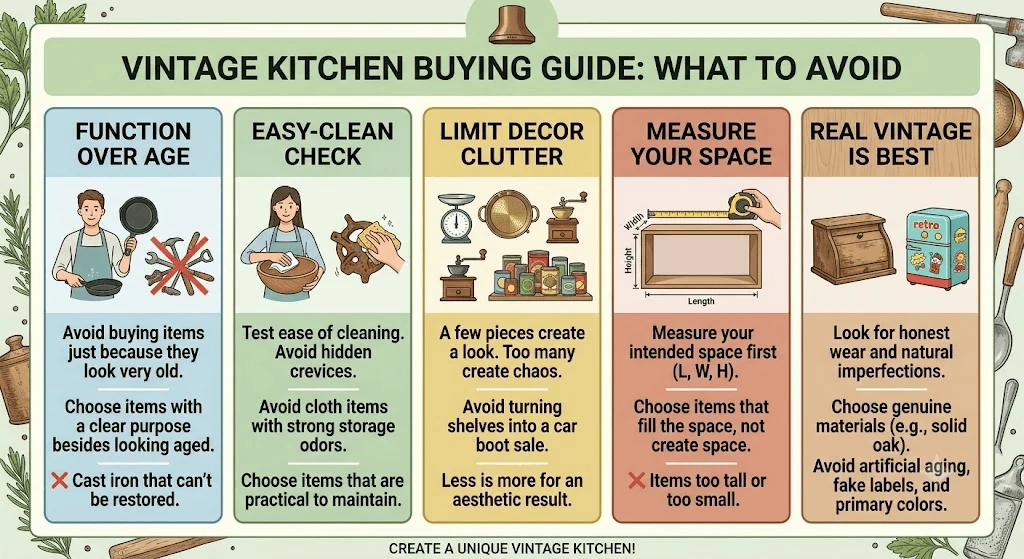 things you should avoid when buying vintage items for your kitchen