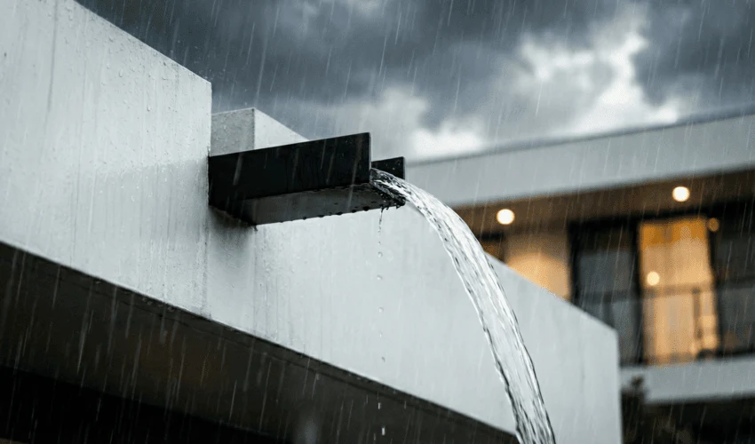 Visible Water Path and the End of Hidden Rot Modern Minimalist Villa Design Ideas