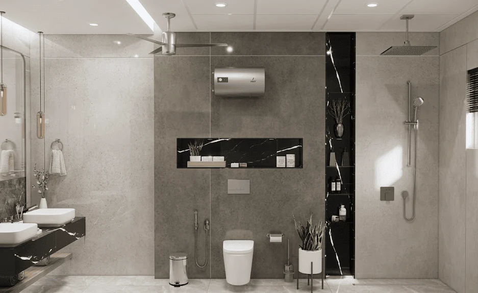 Wall Mounted Storage Bathroom Design Ideas