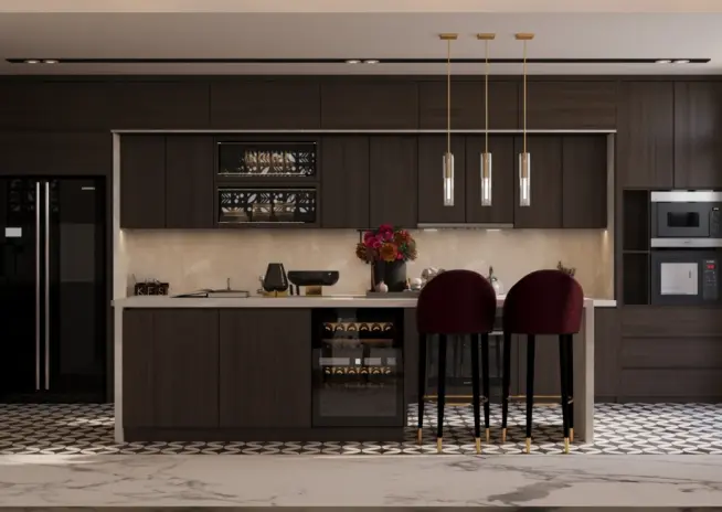wine not dining area kitchen