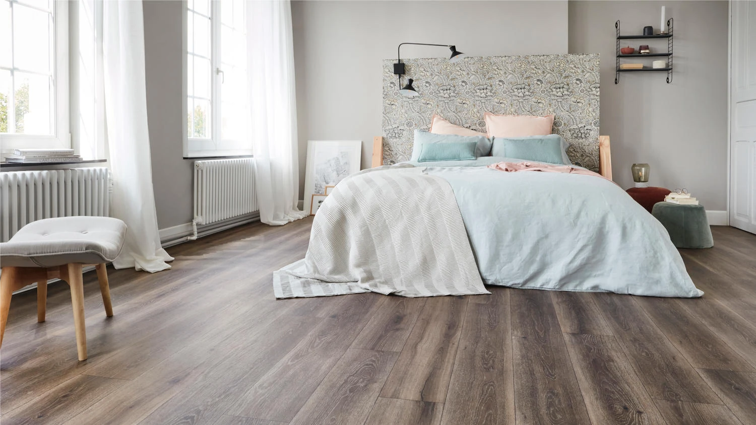 wood effect bedroom flooring tiles that need less maintenance than real wood