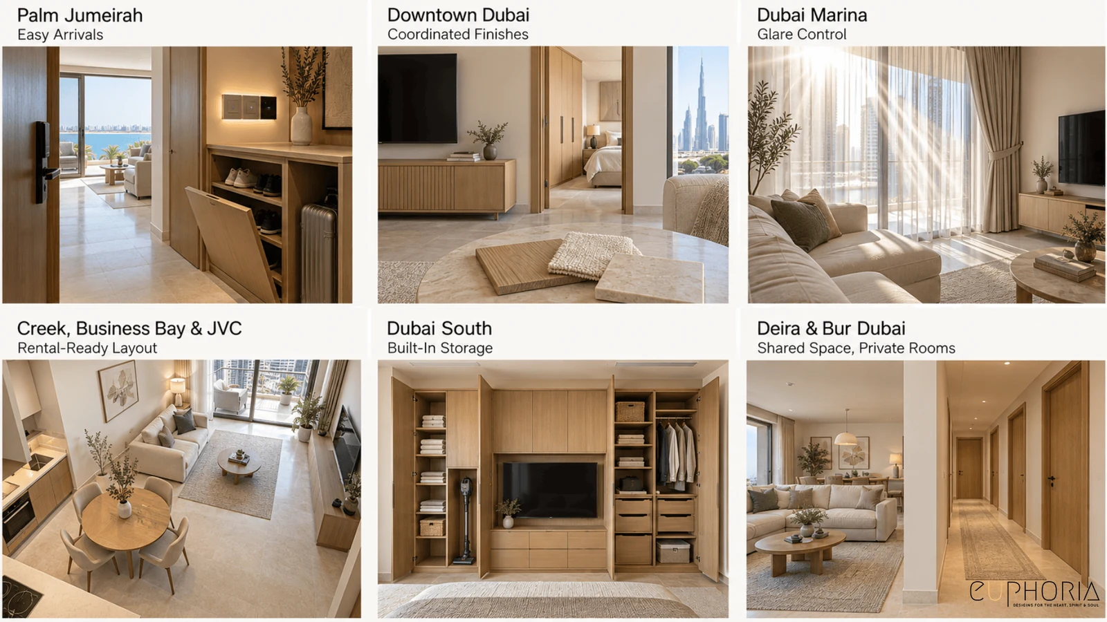 six dubai communities compared for 3bhk apartment interior design