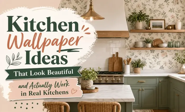 Kitchen Wallpaper Ideas That Look Beautiful and Actually Work in Real Kitchens