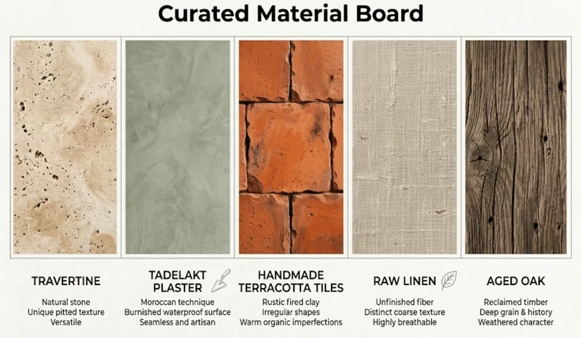 materials work mediterranean interior style