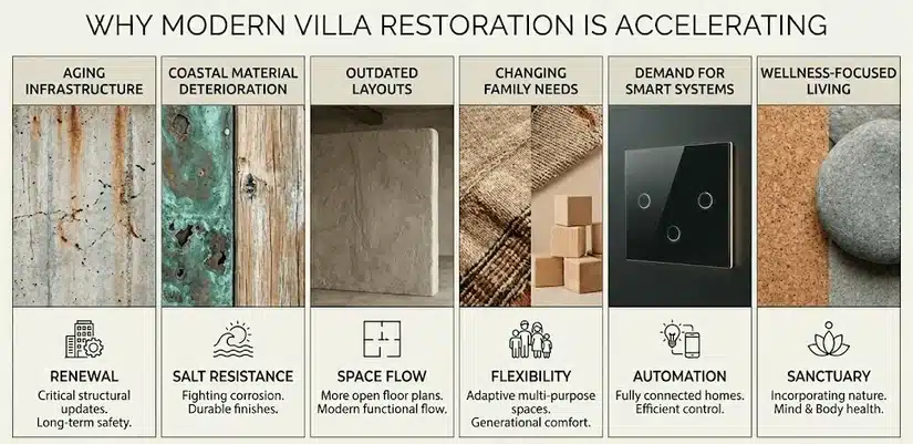 modern villa restoration accelerating in palm jumeirah villa design