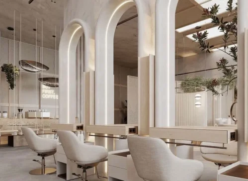 Salon interior design service in dubai - Euphoriainteriors